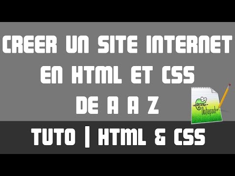 comment construire un site html