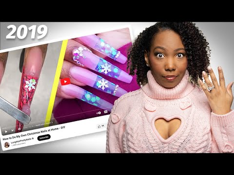 Meine alten Nageldesigns neu gestalten – Schneeflocken-Cutout-Nägel