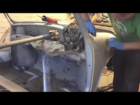 1964 Mk1 Mini Restoration S2 Ep178 - HB Body Seam Sealer