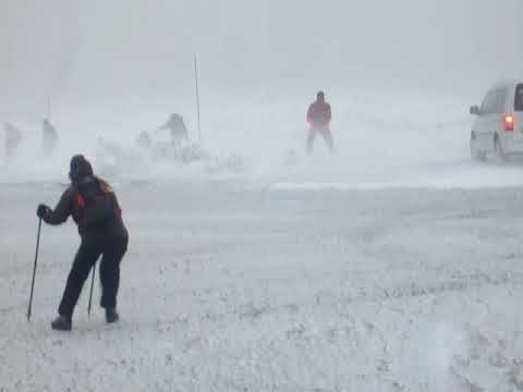 Unglaublicher Orkan auf dem Brocken 2014