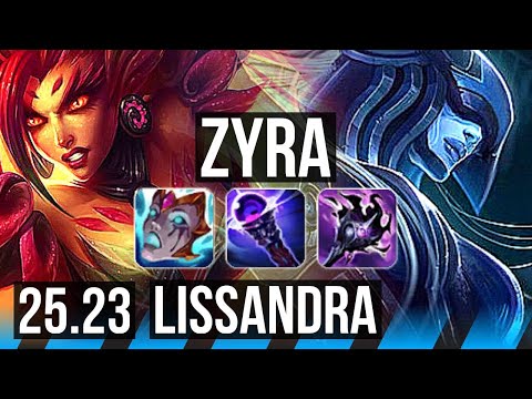 ZYRA vs LISSANDRA (MID) | 50k DMG | EUW Master | 25.23