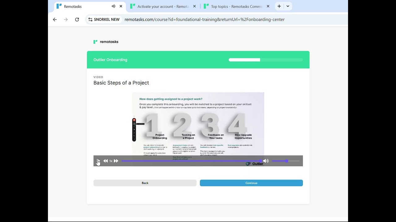 Remotask -  Welcome to Outlier Onboarding