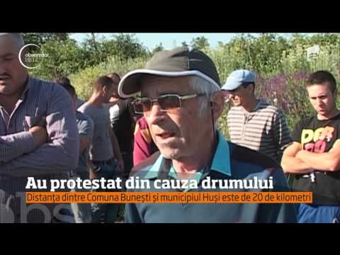 Drumul județean dintre Comuna Bunești și municipiul Huși a ajuns să nu se mai măsoare în kilo