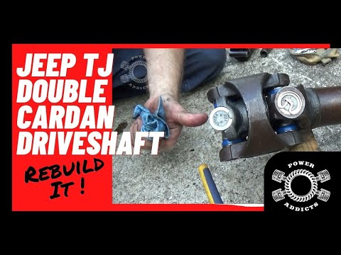 Rebuild a Jeep Double Cardan Driveshaft #poweraddictscrew #jeeplife