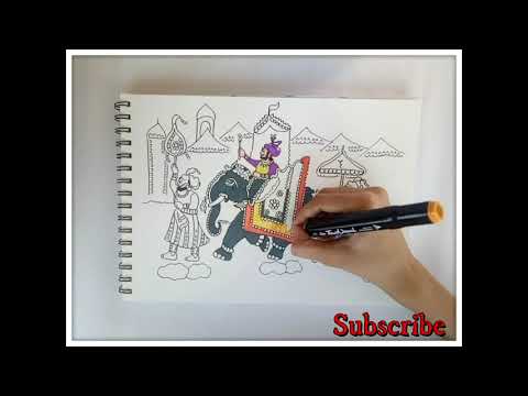 Mughal art | Miniature art | Miniature street painting | Colours For Life