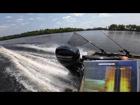 Testing the new TH Marine Micro Jack Plate on the Tracker Grizzly