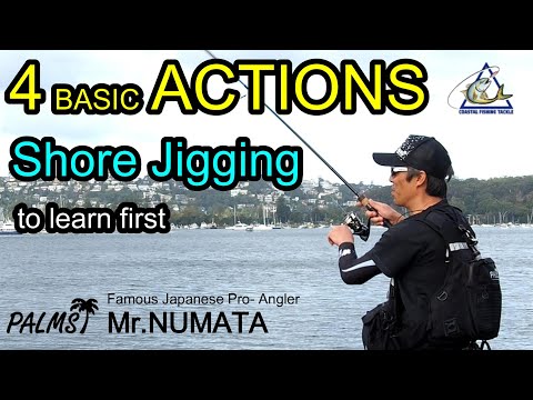How to JERK for Light Shore Jigging  4 type of Actions PALMS Mr.NUMATA explanation