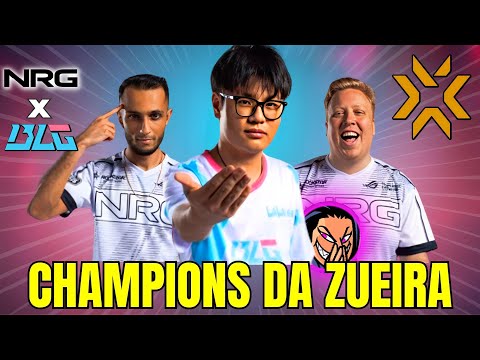 Clutch IMPOSSÍVEL da BLG e o FLICK MAIS RÁPIDO do mundo - CHAMPIONS DA ZUEIRA  | NRG x BLG |