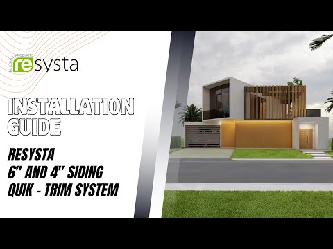 Resysta USA Siding 6 & 4 Quik Trim System