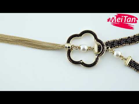  Necklace «Inspiration» yellow gold MeiTan style MeiTan
