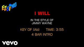 Jimmy Wayne - I Will (Karaoke)