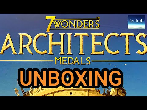 7 Wonders Architects Board Game | Medals Expansion | Unboxing (No Talking)