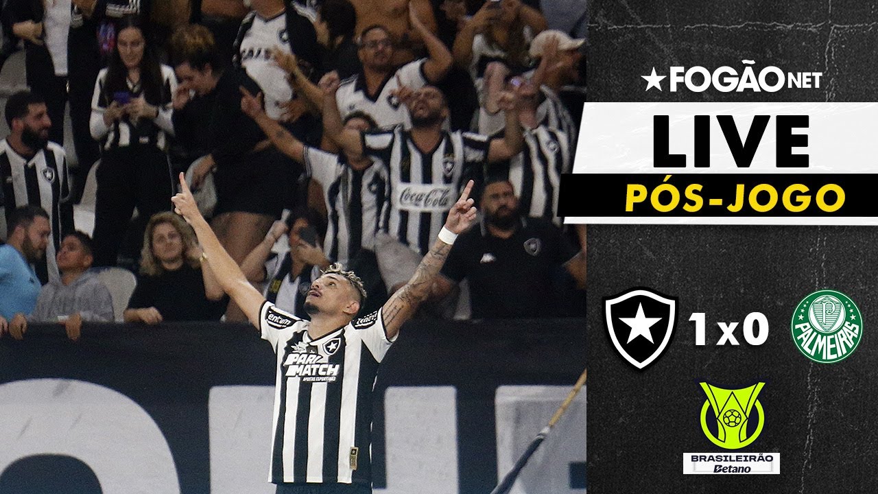 LIVE | Pós-jogo e repercussão da grande vitória do Botafogo sobre o Palmeiras no Nilton Santos pelo Brasileirão 2024