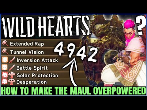 The Best OP Maul Build - Weapon & Armor Skills Guide - INSANE Damage - Kemono & Human - Wild Hearts!