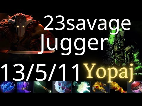 23savage Juggernaut vs Mars, WR, MK, Earth Spirit, Enchantress - dota2