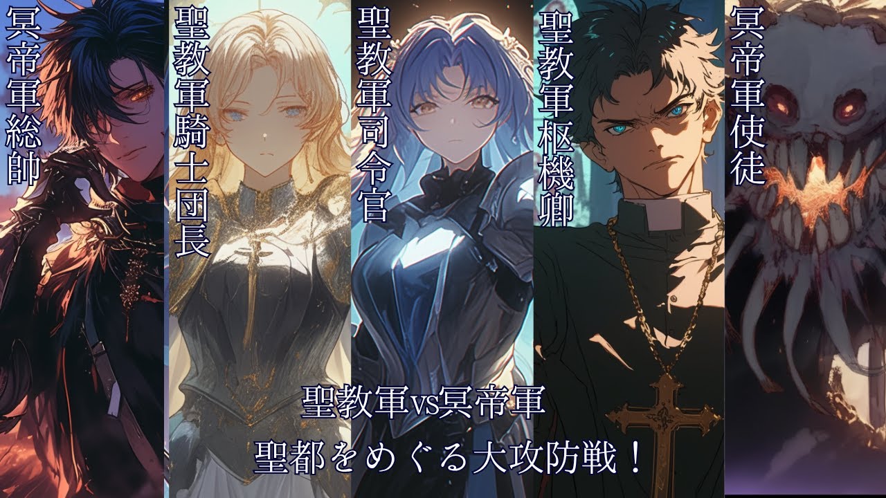 【作業用BGM】陥落？撃退？聖都をめぐる大攻防戦―聖教軍vs冥帝軍―【ラスボス・戦闘・かっこいい】【フリーBGM】