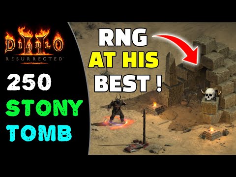 ENDGAME throw barb Brings HUGE Luck ! 250 Stony Tomb Runs - Diablo 2 resurrected