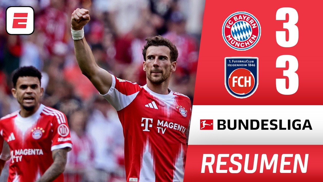 Bayern Munich de Luis Díaz empató de manera agónica 3-3 ante el Heidenheim en partidazo | Bundesliga