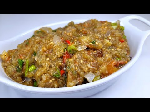 Guyanese baigan/balanjay choka/ roasted eggplant | recipe