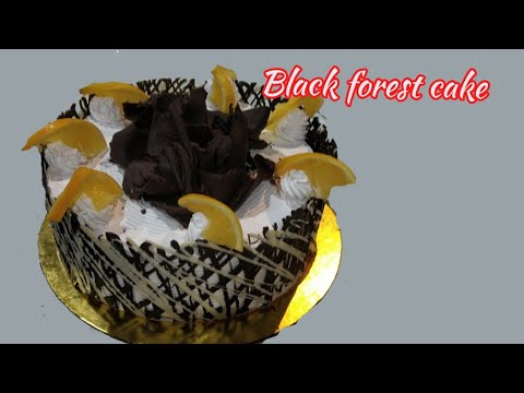 Black forest cake decorating |make chocolate design cake |  ravikumar cake