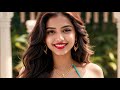 4K Indian Fashion Show AI Art Lookbook Model Swimming Pool