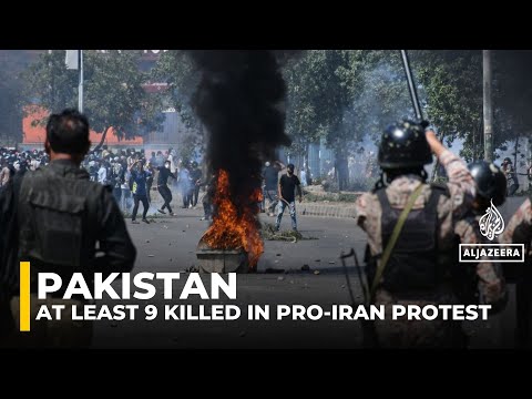 At least nine killed in pro-Iran protest at US consulate in Pakistan’s Karachi