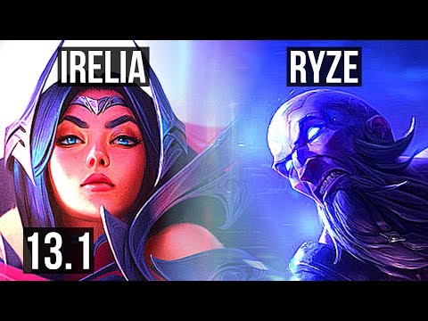 IRELIA vs RYZE (MID) | 23/2/6, Legendary, 700+ games, 1.1M mastery | KR Master | 13.1