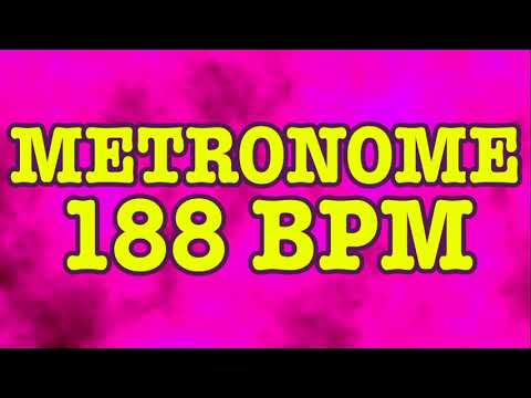 188 BPM Metronome - 10 Minute Metronome - 188BPM Click Track - 10 Minute Timer - Metrónomo 188 BPM