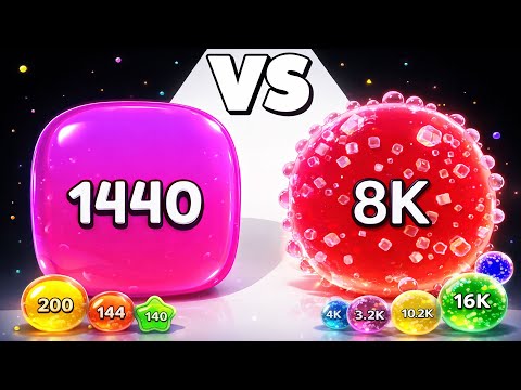 Puff Up 🔥 vs 2048 Marmalade ∞ ASMR Gameplay | Satisfying Number Ball Merge Math Games Android iOS