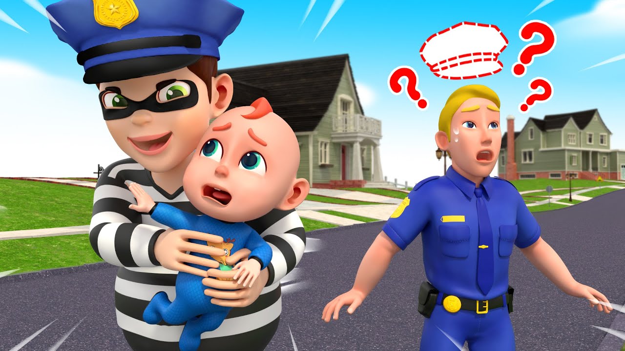 Police Hat Song - REAL vs FAKE Policeman 🚨| Police Cartoon | Nursery Rhymes & Kids Song
