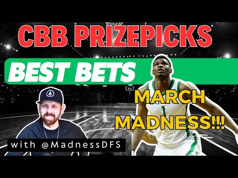 PRIZEPICKS CBB PICKS | THURSDAY 3/21/2024 | COLLEGE BASKETBALL PLAYER PROPS & BETS TODAY