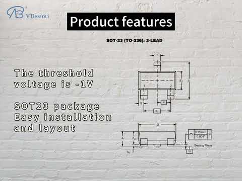 SI2323DS-T1-GE3-VB A P-channel SOT23 package MOS tube