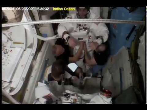 Spacesuit Prep - Expedition 63 Spacewalk #65 Jun 23 2020