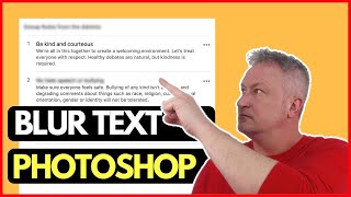 BLUR TEXT IN PHOTOSHOP IN SECONDS! Without Multiple Layers and Smart Objects…