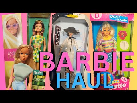 Huge Vintage Barbie Haul From Tennessee Flea Market 90s and Easter Barbie Fashion Dolls