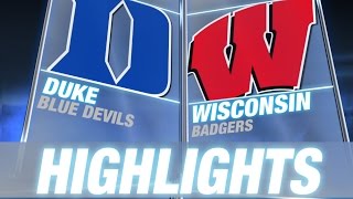 Duke vs Wisconsin | 2014-15 ACC Men's Basketball Highlights