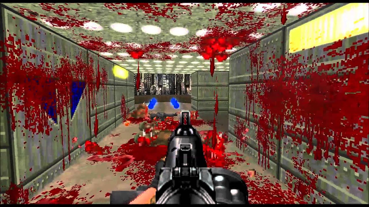 Brutal Doom v20 New Ceiling Blood Effects - YouTube