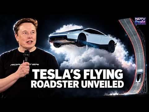 Watch: Elon Musk Shows Flying Electric Supercar With SpaceX Tech