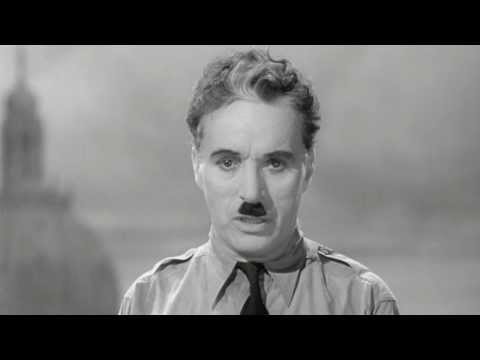 Charlie Chaplin - The Great Dictator final speech (Machine Men - Ashley Simon)