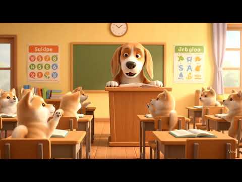 Shiba Inu Puppies in Language Class with Beagle Teacher 🐶📚 | HEY HO LET’S DOG