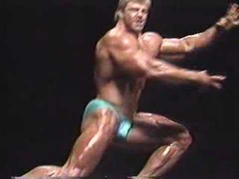 Bodybuilder Matt Mendenhall 1991 Nationals Posing