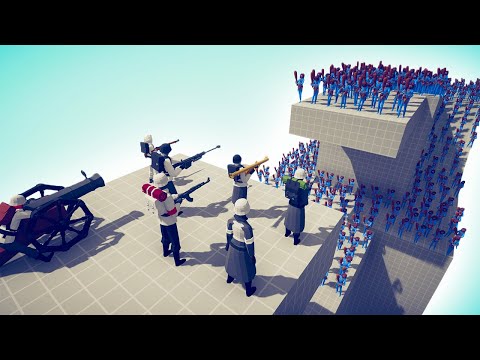 US ARMY SOLIDERS vs 100x UNITS - TABS | Totally Accurate Battle Simulator