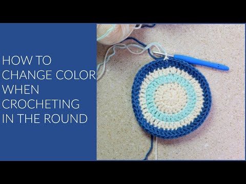 How to Change Colors When Crocheting in the Round | Crochet Tutorial