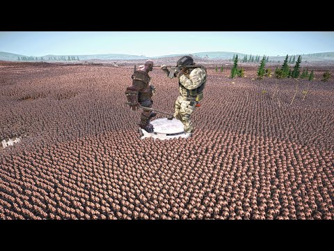 2,000,000  Orcs Attack MODERN ARMY in the abandoned area - Ultimate Epic Battle Simulator 2 UEBS 2