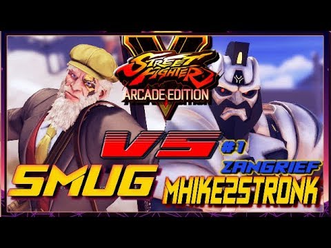 SFV AE ☆ Smug (G) vs  mhike2stronk (Zangeif)  Street fighter V Arcade edition