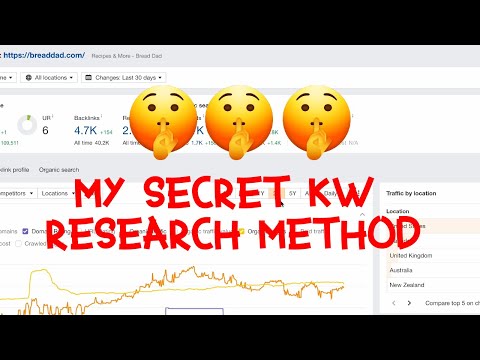 🤫 UR WELCOME! My keyword research method to rank DR 0 niche sites - NO BACKLINKS