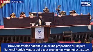 Motion de Patrick Matata à l'Assemblée nationale