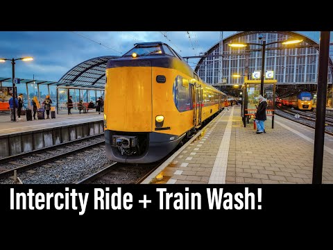 Train Cab Ride NL / Ride + Washing / Amsterdam - Schiphol - Den Haag - Leidschendam / November 2022