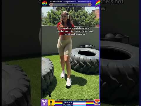 Male to Female Transgender Beauty - Emma Lex #transgender #shorts #lgbt #tg #ts