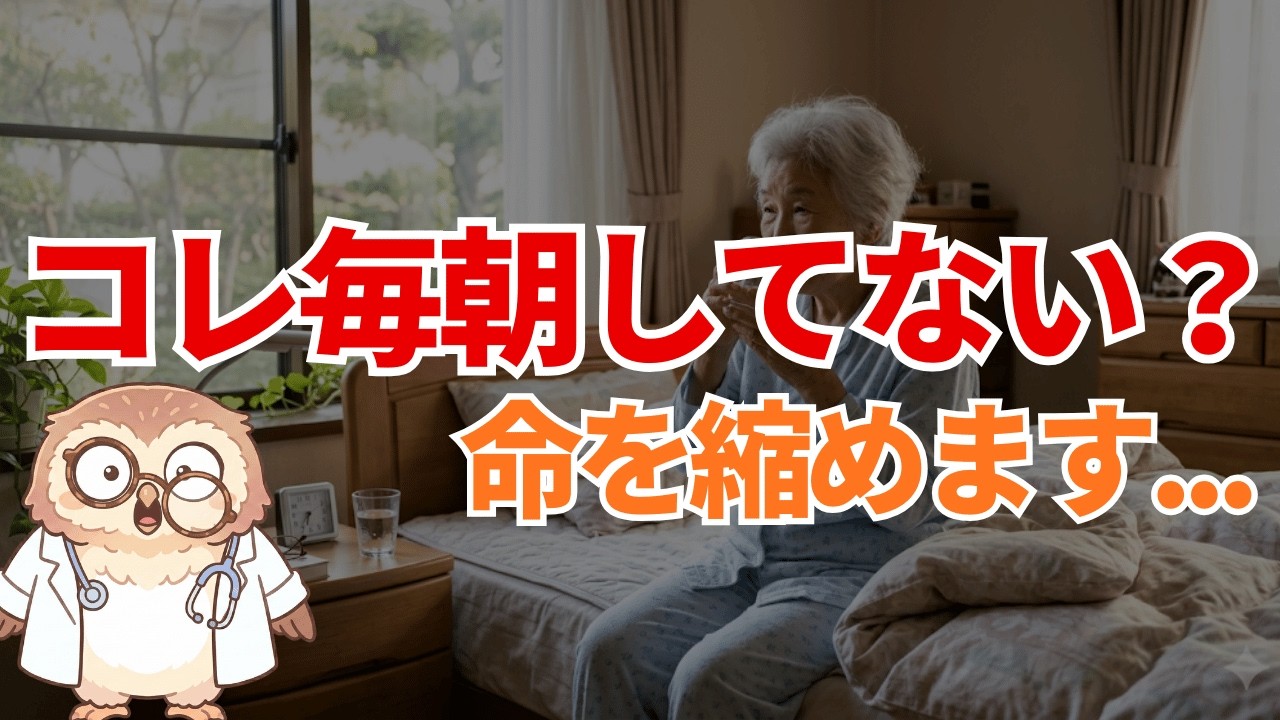 65歳以上が朝に絶対にやってはいけない3つの習慣【2026年最新】